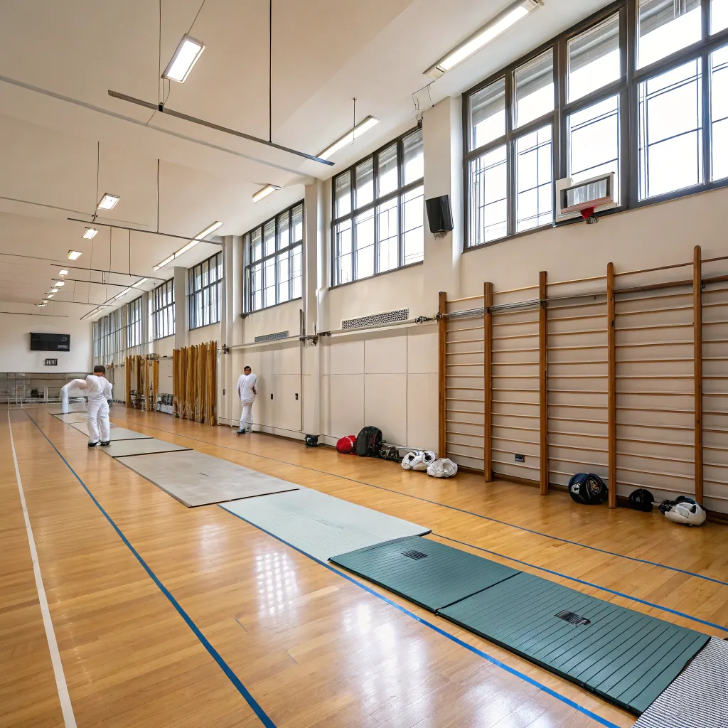 Interior of the Fencing School