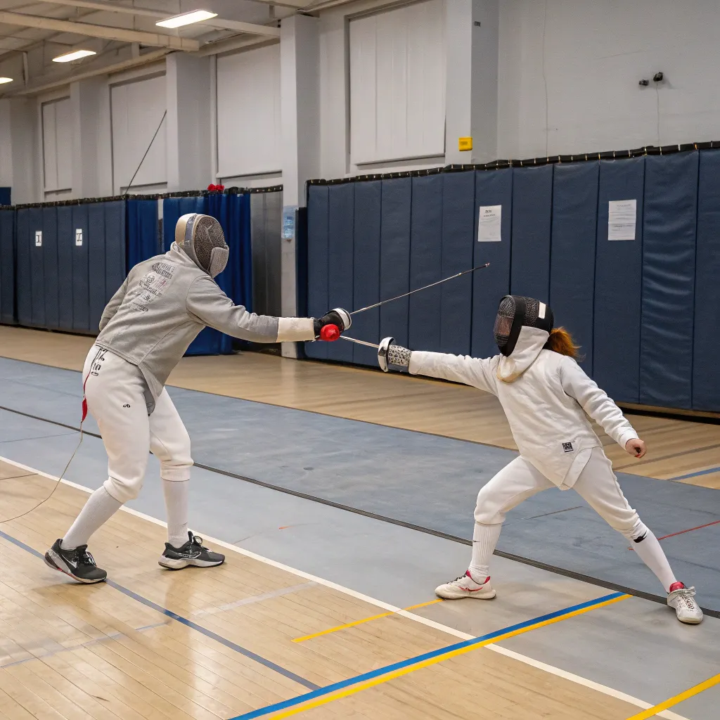 One-on-one fencing coaching